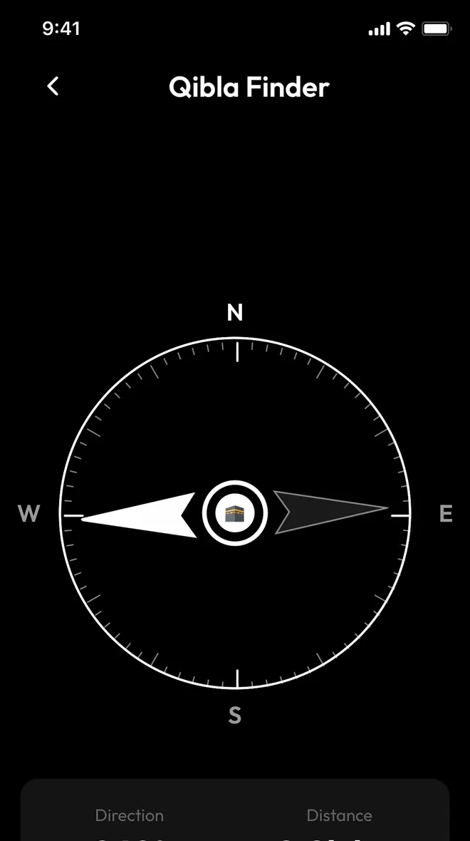 Qibla Finder app screenshot