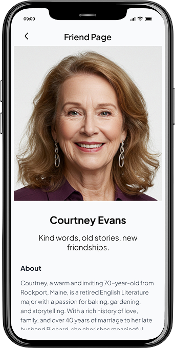 Friend Profile app screenshot